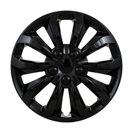 Coast2Coast WHEEL COVER, WC 10 SPOKE, GL BLK 15, SET 4 106115BLK